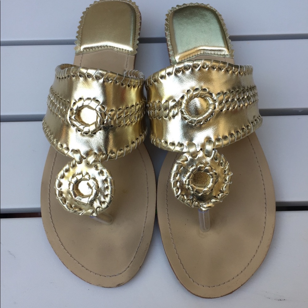 Gold sandals